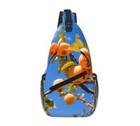 WBQLSL Borsa a tracolla da viaggio con motivo frutta post-raccolta, perfetta per pendolari quotidiani, ciclismo, escursionismo e avventure urbane, Cachi, One Size