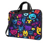 WBQLSL Borsa a tracolla e valigetta per computer portatile, facile da trasportare per viaggi d'affari e lavoro, Nero , 14 inch