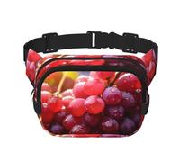 WBQLSL Borsa a tracolla stampata uva rossa, borsa a tracolla elegante, borsa leggera da viaggio sportiva