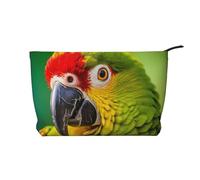 WBQLSL Borsa cosmetica con motivo close-up uccello pappagallo - pochette leggera e compatta con chiusura a cerniera, borsa per cosmetici quotidiana