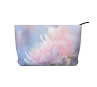 WBQLSL Borsa cosmetica con motivo floreale close-up - pochette leggera e compatta con chiusura a cerniera, borsa per cosmetici quotidiana