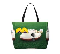 WBQLSL Borsa da viaggio bianca da spiaggia modello palla da rugby per palestra/piscina/supermercato shopping/breve viaggio