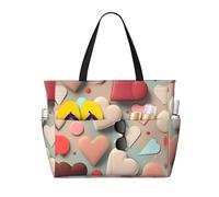 WBQLSL Borsa da viaggio da spiaggia modello amore modello per palestra/piscina/supermercato shopping/breve viaggio