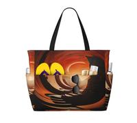 WBQLSL Borsa da viaggio dinamica della spiaggia del modello della grotta dell'arco per la palestra/piscina/supermercato shopping/breve viaggio