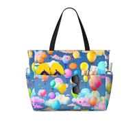 WBQLSL Borsa da viaggio variopinta della spiaggia del modello dei palloncini per la palestra/piscina/supermercato shopping/breve viaggio