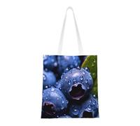 WBQLSL borsa della spesa dei mirtilli, borsa di tela leggera unisex della mano, adatta per lo shopping, la promozione di eventi, i viaggi, la borsa riutilizzabile del lavoro,