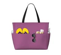 WBQLSL Borsa di viaggio della spiaggia del modello rosso dell'uva di colore solido per la palestra/piscina/supermercato shopping/breve viaggio