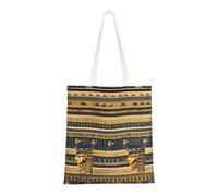 WBQLSL Borsa per la spesa con affreschi faraonici egiziani, borsa in tela leggera unisex, adatta per shopping, promozione di eventi, viaggi, borsa riutilizzabile da lavoro,