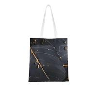 WBQLSL Borsa per la spesa con foglie di piante incantate, borsa unisex in tela leggera, adatta per shopping, promozione di eventi, viaggi, borsa riutilizzabile da lavoro,