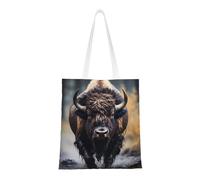 WBQLSL Borsa per la spesa in stile nord americano, unisex, in tela leggera, adatta per shopping, promozioni di eventi, viaggi, lavoro, borsa tote riutilizzabile, nera, taglia unica