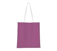 WBQLSL Borsa per la spesa in tinta unita rosso uva, borsa in tela leggera unisex, adatta per shopping, promozione di eventi, viaggi, lavoro, borsa tote riutilizzabile, nera, taglia unica