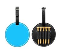 WBQLSL Borsa portaoggetti per tee da golf stampata alla moda in tinta unita azzurra - Design leggero per riporre rapidamente il tee