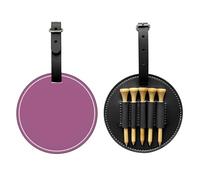 WBQLSL Borsa portaoggetti per tee da golf stampata alla moda in tinta unita rosso uva - Design leggero per una rapida conservazione del tee