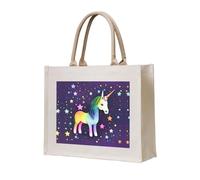 WBQLSL Borsa tote in tela stampata con stella di un cavallo La borsa da spiaggia può essere utilizzata per riporre oggetti, picnic, spiaggia, piscina e altre scene.