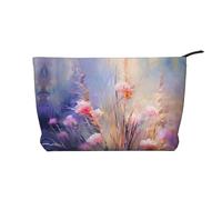 WBQLSL Botanical Illustration Garden - Trousse da viaggio in velluto a coste, può contenere rossetti, cipria e altri cosmetici, nero, taglia unica