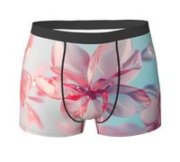 WBQLSL Boxer da uomo con petali di cristallo volanti, ad asciugatura rapida, traspiranti e comodi da indossare tutti i giorni, Nero , L