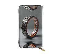WBQLSL Bracciale realistico Pochette lunga in pelle con portamonete con cerniera e 12 scomparti per carte di credito, portafoglio per contanti da viaggio leggero