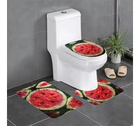 WBQLSL CantaloupeBathroom - Set di tappetini antiscivolo per camera da letto, vasca da bagno, decorazione per la casa, in peluche