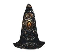 WBQLSL Capo da mago con motivo ingranaggi per macchinari grandi, adatto per adulti e ragazzi Cosplay, gamma completa S, M, L