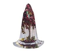 WBQLSL Cappa Cosplay con cappuccio | Enormi gelsi stampati Piccolo - Gioco di ruolo Stage Costume Prop