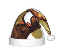 WBQLSL Cappelli per feste di Natale, spettacoli teatrali di Natale e Capodanno e altre scene di festa di festa, cappelli di Natale per bambini con scoiattolo che mangia noci