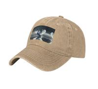 WBQLSL Cappellino da baseball regolabile con cigno bianco nero stampato. Un accessorio elegante per escursioni e gite quotidiane., Naturale, Taglia unica