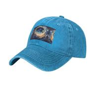 WBQLSL Cappellino da baseball regolabile con stampe ad acquerello con cielo stellato Un accessorio elegante per escursioni e gite quotidiane., Blu, Taglia unica