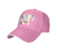 WBQLSL Cappello da baseball con leone alato stampato a tesa curva - Cappello da sole unisex per escursioni all'aperto e sport, rosa, L