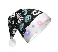 WBQLSL Cappello da festa caldo e peloso con faccia di panda bianco e nero, perfetto per decorazioni e regali per feste