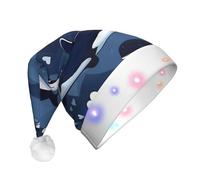 WBQLSL Cappello da festa con balena assassina blu, con luci LED, adatto per adulti e bambini, per feste di Natale