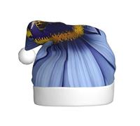 WBQLSL Cappello decorativo per adulti, con fiore e cuore, altezza 40 cm, unisex, per Capodanno, cappello di Babbo Natale in peluche