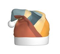 WBQLSL Cappello di Babbo Natale stampato al tramonto, cappello decorativo per feste di Capodanno, spettacoli teatrali, scenografia suggestiva