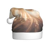 WBQLSL Cappello di Babbo Natale stampato con ali d'angelo, cappello decorativo per feste di Capodanno, spettacoli teatrali, scenografia suggestiva