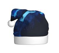 WBQLSL Cappello di Babbo Natale stampato con labirinto retto, cappello decorativo per feste di Capodanno, spettacoli teatrali, scenografia atmosferica