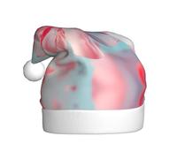 WBQLSL Cappello di Babbo Natale stampato con petali di cristallo volanti, decorazione per atmosfera per feste di Natale, feste di Capodanno