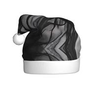 WBQLSL Cappello di Babbo Natale stampato con velo di mercurio, decorazione per feste di Natale/Capodanno, cappello da spettacolo teatrale