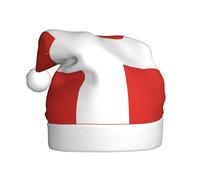 WBQLSL Cappello di Natale per adulti, con bandiera svizzera, altezza 39,9 cm, cappello natalizio unisex, cappello decorativo, Babbo Natale, festa di Halloween