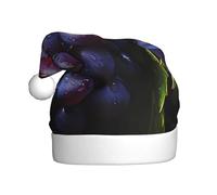 WBQLSL Cappello unisex alto 39,9 cm di altezza di Babbo Natale, cappello di Babbo Natale per feste di Capodanno, cappello da Babbo Natale universale per adulti Fresh Grapes
