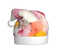 WBQLSL Carta del frammento di colore ha stampato il cappello di Babbo Natale, festa di Natale/decorazione del partito di Capodanno, cappello di prestazione della