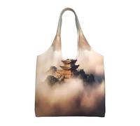 WBQLSL Castles in Spain Borsa a tracolla - comoda da trasportare, adatta per shopping, lavoro e studio, nero, taglia unica