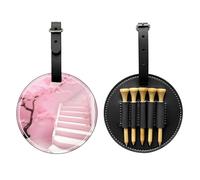 WBQLSL Cherry Blossom White Staircase - Borsa per tee da golf, con stampa alla moda, design leggero per riporre rapidamente il tee