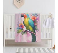 WBQLSL Circuit Parrot Pattern Baby Blanket 76,2 x 101,6 cm Culla Pisolino Coperta Regalo Neonato