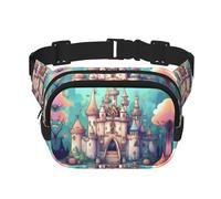 WBQLSL Classical Castle - Marsupio elegante, leggero, da viaggio, impermeabile, resistente all'usura