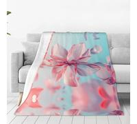 WBQLSL Coperta in flanella ultra morbida con stampa di petali di cristallo volanti, una coperta per casa, viaggi e attività all'aria aperta, 203,2 x 152,4 cm