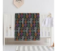 WBQLSL Coperta per neonati con motivo a croce, 76,2 x 101,6 cm, idea regalo per neonati