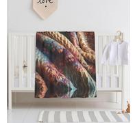 WBQLSL Coperta per neonati con motivo a testa di persona, 76,2 x 101,6 cm, idea regalo per neonati