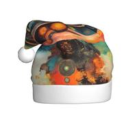 WBQLSL Cosmic Balance Patterns Cappello di Babbo Natale, decorazione atmosferica per feste di Natale, festa di Capodanno Prop interattivo