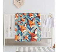 WBQLSL Cubo Fox Modello Coperta Del Bambino 76,2 x 101,6 cm Culla Pisolino Coperta Regalo Neonato
