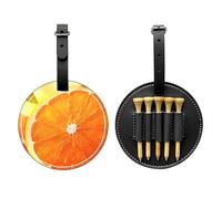 WBQLSL Cutting up an Orange - Borsa portaoggetti per tee da golf, design leggero per riporre rapidamente il tee