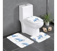 WBQLSL Data Breach Wolf - Set di 3 tappetini antiscivolo per bagno, camera da letto, cucina